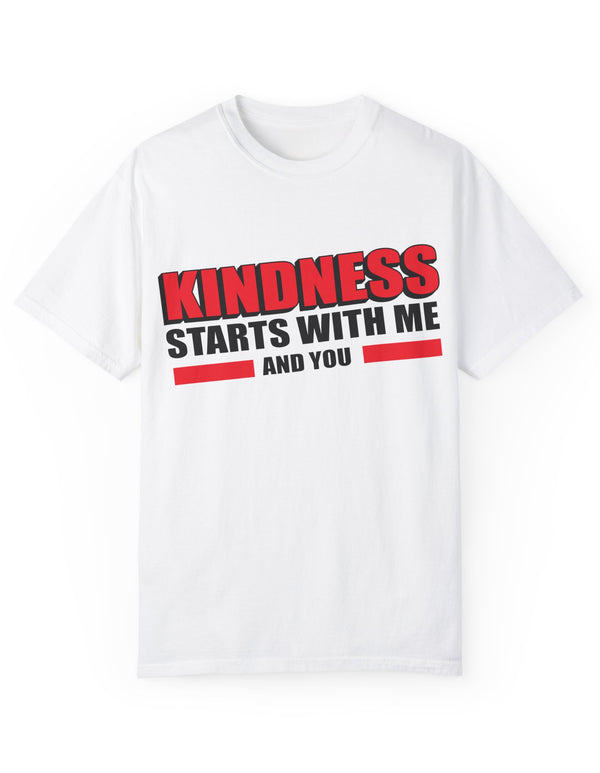 Kindness Starts With Me and You Advocate Unisex Softstyle T-Shirt for Adults and Youth; Anti-Bullying Campaign Tee Style 2