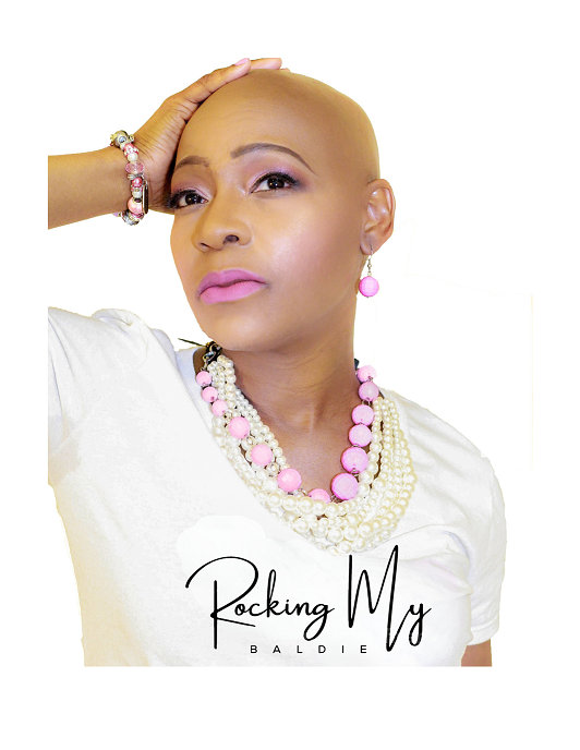 Rocking My Baldie Soft-Style T-Shirt with round neck, short sleeve; Comfortable and soft available In All Sizes For Youth And Adults, perfect for casual daily wear
