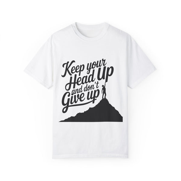 Keep Your Head Up, Don't Give Up Unisex Soft-Style Short Sleeve T-Shirt for Adults