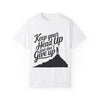 Keep Your Head Up, Don't Give Up Unisex Soft-Style Short Sleeve T-Shirt for Adults
