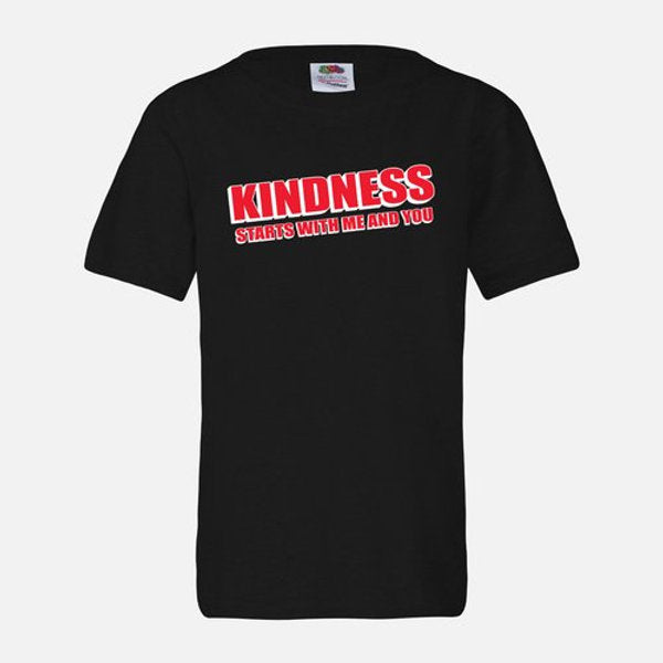 Kindness Starts With Me and You Advocate Unisex Softstyle T-Shirt for Adults and Youth; Anti-Bullying Campaign Tee