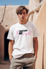 “Together We Fight" Black & White Breast Cancer Awareness Unisex Soft-Style T-Shirt with round neck, short sleeve.  Adults and Youth