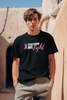 “Together We Fight" Black & White Breast Cancer Awareness Unisex Soft-Style T-Shirt with round neck, short sleeve.  Adults and Youth